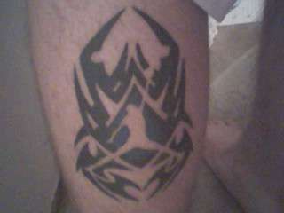 Tribal Jordan Jumpman tattoo