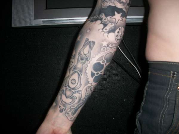 finished sleeve tattoo