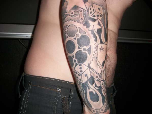 finished sleeve tattoo