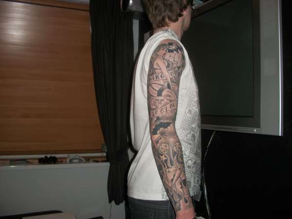 finished sleeve tattoo