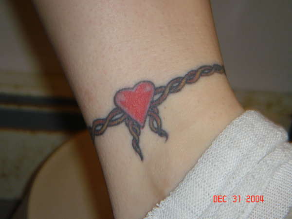 left ankle tattoo