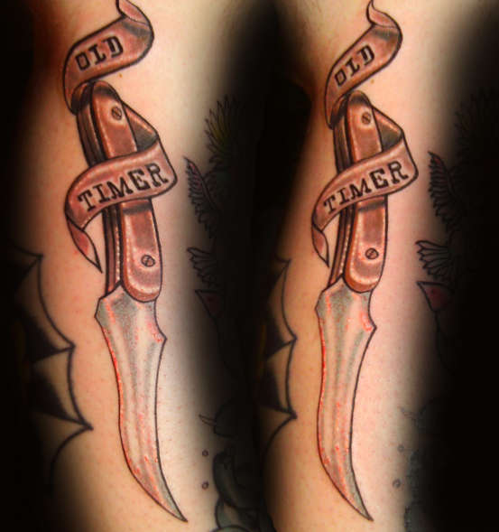 knife tattoo