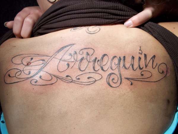 lettering tat tattoo