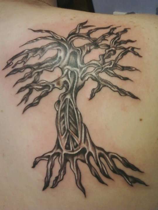 peace tree tattoo