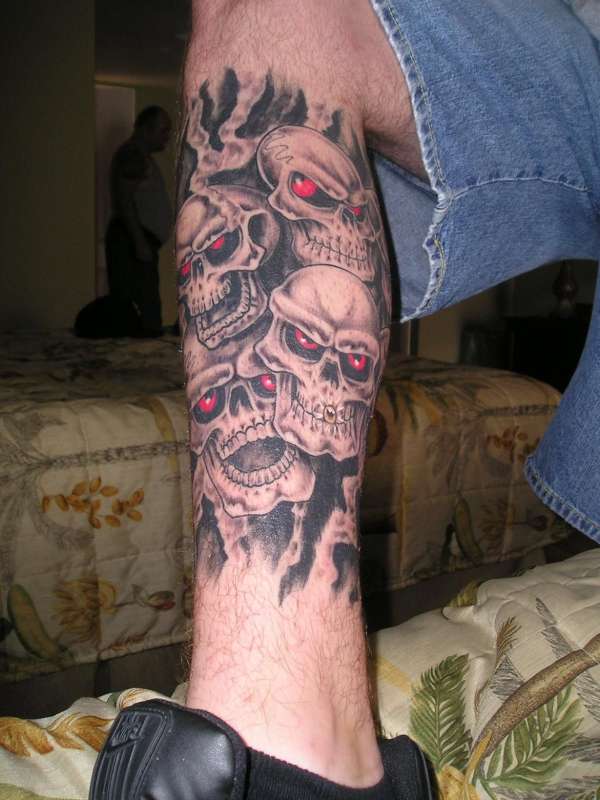 right leg tattoo