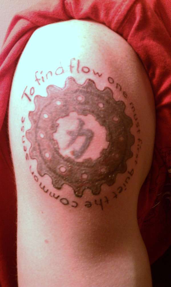 to find flow one must first quiet the common sense tattoo