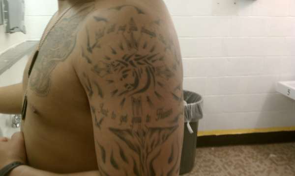 tribal cross tattoo
