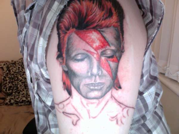 David Bowie (halfway through) tattoo