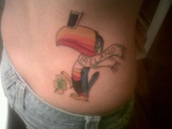Guinnes Toucan tattoo