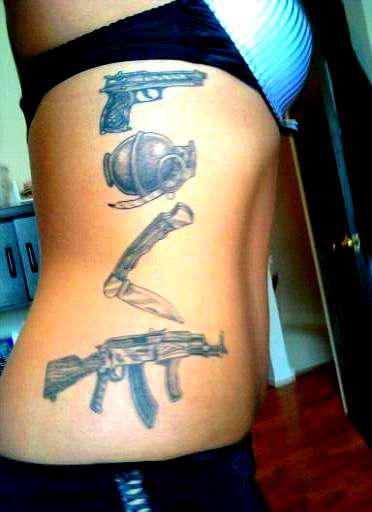 Love is a weapon of unmatched potency. tattoo