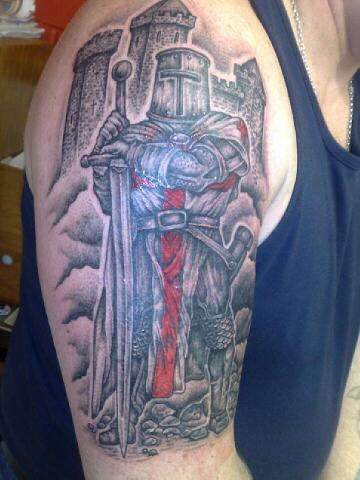 Medieval Knight Templar tattoo