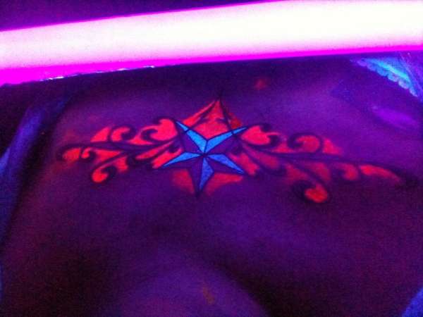 My Chest glows! tattoo