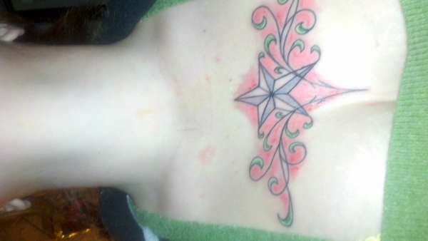 My star chest tattoo