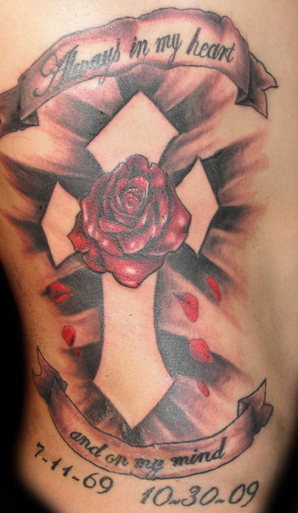 Rose Memorial tattoo