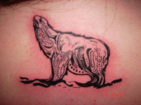 Tribal Polar Bear tattoo