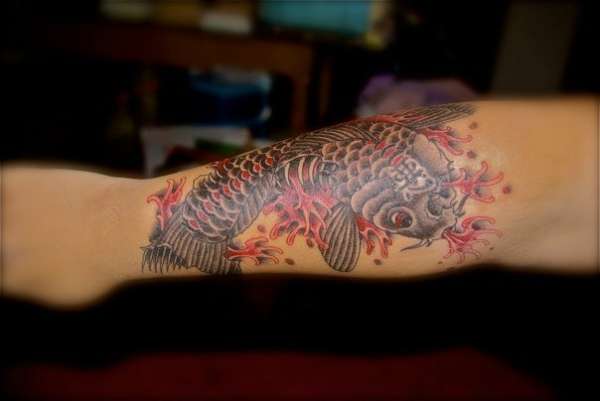Zombie Koi Fish tattoo