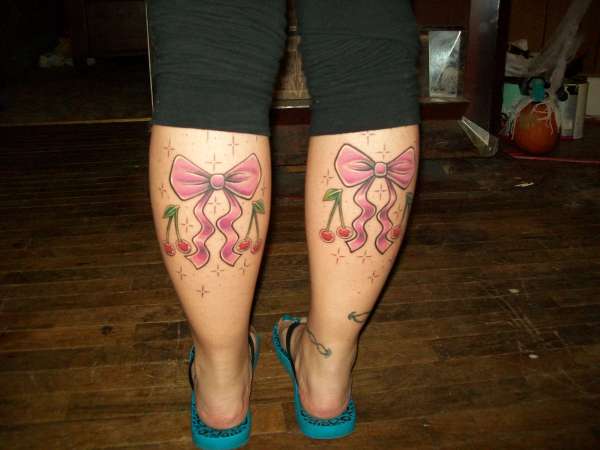 bows and cherrys tattoo
