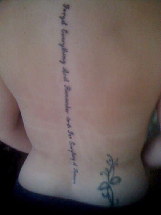 forget everything tattoo