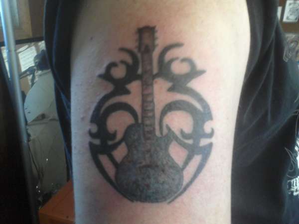 guitar tattoo