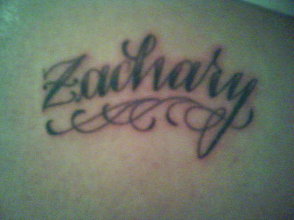 "Zachary" tattoo