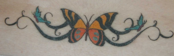 Tribal Butterflies tattoo