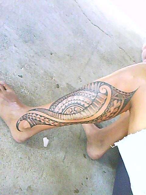 islander leg tattoo