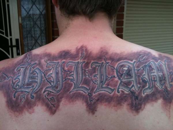last name tattoo