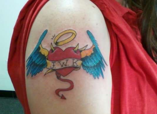 love/hate tattoo
