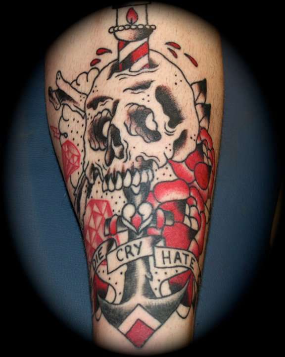 start of shin peice tattoo