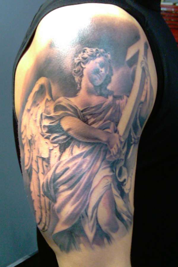 stone angel tattoo