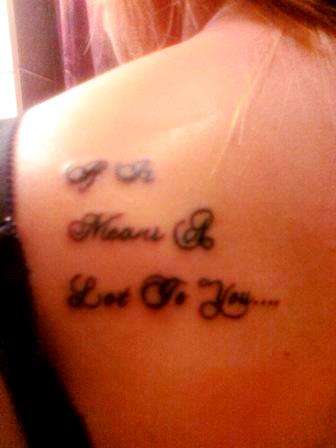 A Day To Remember lyrics tattoo