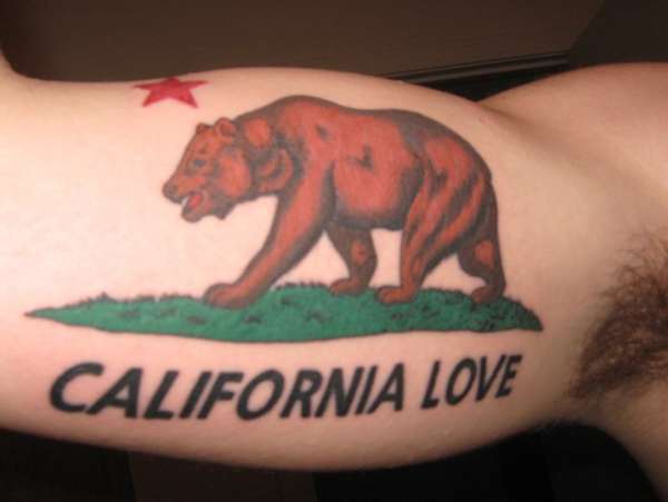 California Bear tattoo