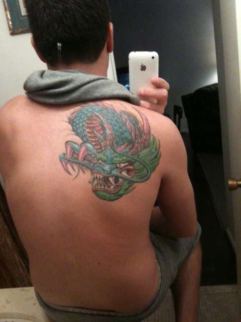 Dragon Coverup tattoo