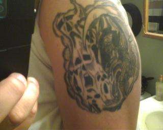 Grim Reaper wIth souls.. tattoo