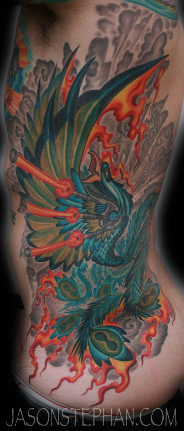 Phoenix Rib Panel tattoo
