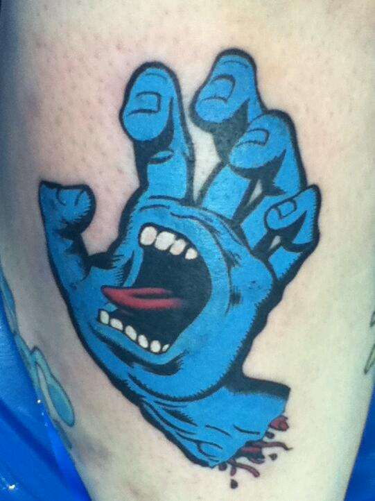 Screaming Hand tattoo