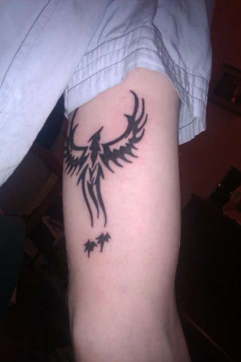 Tribal Phoenix tattoo