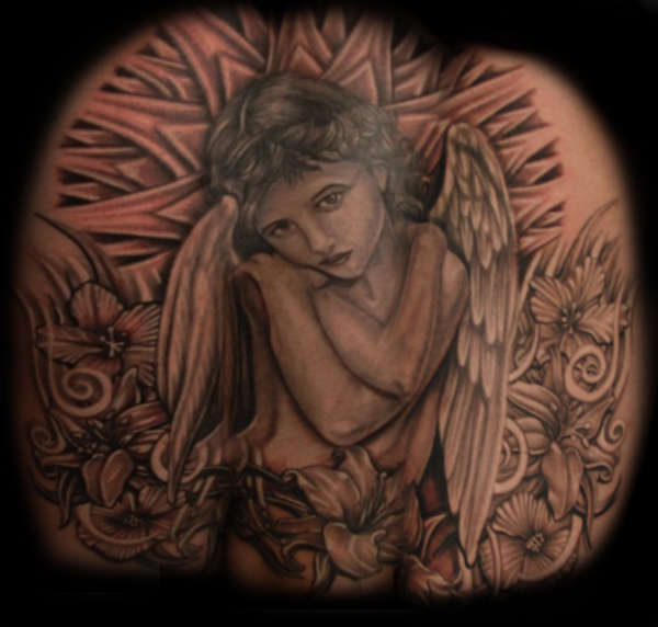 angel tattoo