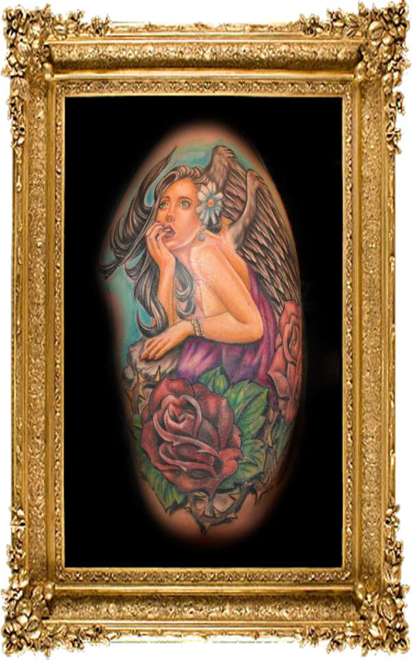 angel tattoo