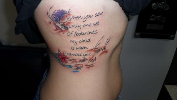 footprints tattoo