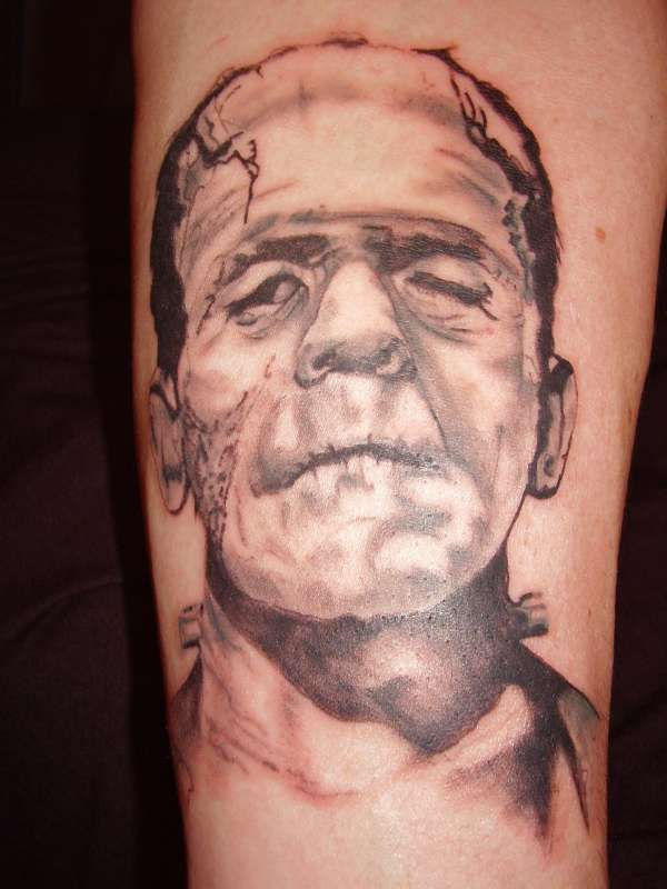 frankenstine was not green tattoo