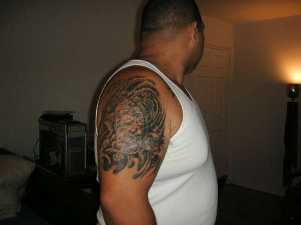4 week old half sleeve tattoo