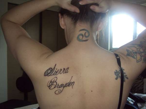 kids names tattoo