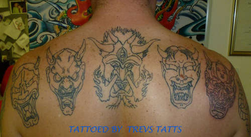 masks tattoo