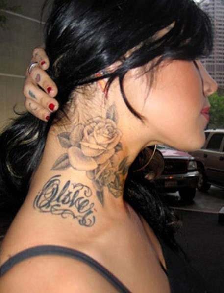 neck tattoo