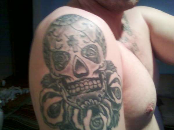 sugar skull tattoo