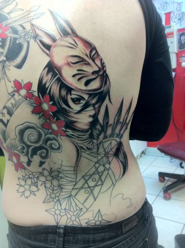 Anime Ninja Geisha Tattoo By Chong