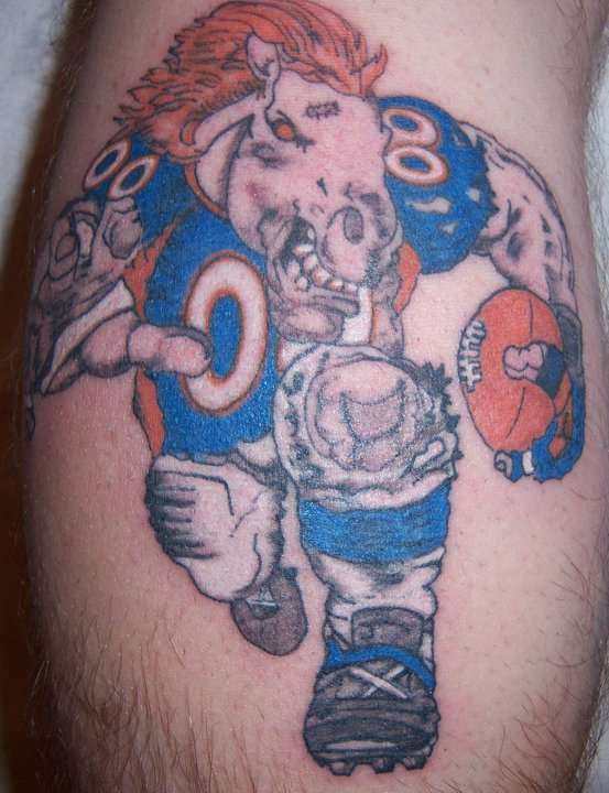 Bronco's tattoo