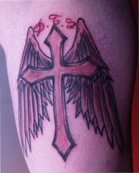 Cross for grandpa... tattoo