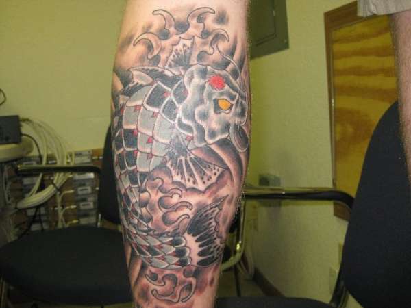 First koi finished. tattoo